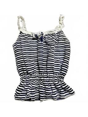 Destiny USA Vintage Stripped Sheer Tank Size M